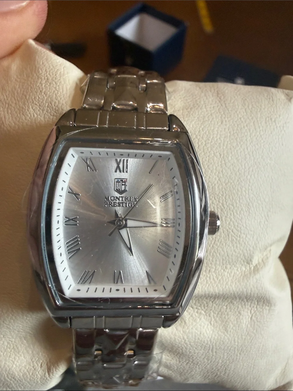 Silver-Tone Women's Bracelet Watch New in Box w Plastic